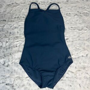 Mariia Crown, Dancewear, Girls Pinch Front Crisscross Back Camisole Leotard